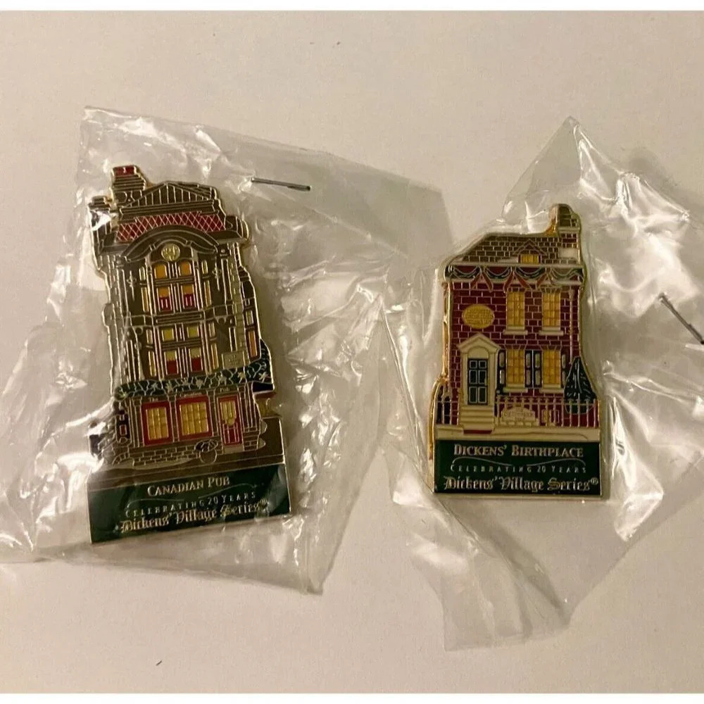 Department 56 Dickens Village  Series Pins Dickens Birthplace Canadian Pub